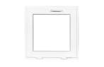 PVC kiep b60xh60 cm Wit, Gevelraam of Ruit, Minder dan 80 cm, Minder dan 80 cm, Nieuw