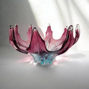 Centre de table - Fleur - Verre - Centre de table, Antiquités & Art