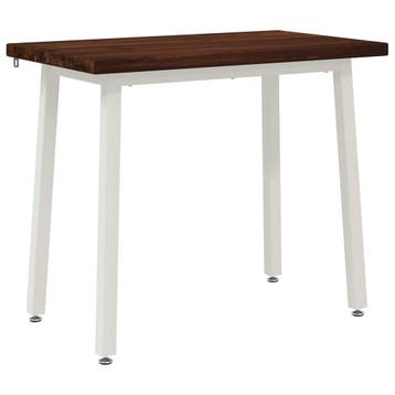 vidaXL 90 x 55 x 75 cm Massief Acacia Hout Donkerbruin en, Huis en Inrichting, Tafels | Eettafels, Verzenden, Nieuw