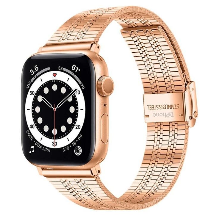 DrPhone RSV2 Armband - Roestvrij Staal – Geschikt voor iOS, Handtassen en Accessoires, Smartwatches, Nieuw, Verzenden