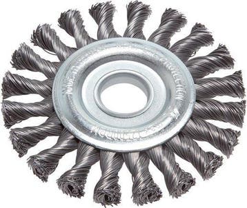 Brosse ronde en acier tressé 125X14 mm Emplacement Trou 22.2, Verzenden
