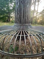 Tuinbank - Metaal - Boombank -Bronzen patina