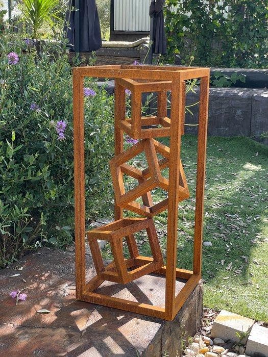 Ana Lucia B.M - Sculpture Corten - XL, Antiquités & Art, Art | Objets design