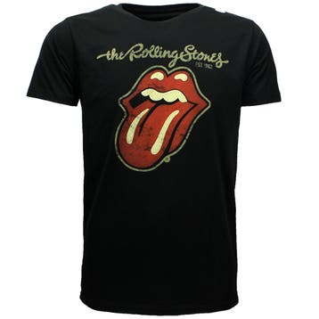 The Rolling Stones Plastered Tongue T-Shirt, Nieuw