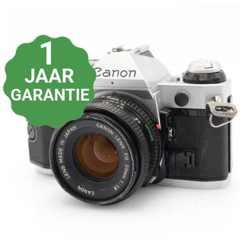 Canon AE-1 Program zilver + FD 50mm f/1.8 | Tweedehands, Verzenden