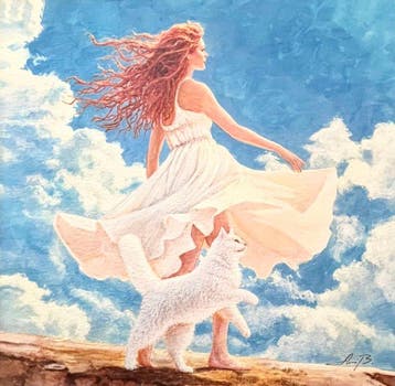 AniB. - The Sky Dance (Woman & CAT)
