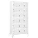 vidaXL Lockerkast met 18 vakken 90x40x180 cm metaal, Verzenden