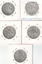 België. Prins Karel. 20 Francs 11 munten 6x50fr + 5x20fr nr, Postzegels en Munten