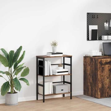 vidaXL Boekenplank 2-laags 40 x 29.5 x 115 cm Bewerkt hout, Verzenden, Nieuw
