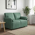 vidaXL 2-Zits Sofa Zeegroen 138 x 83 x 95 cm Fluweel, Verzenden