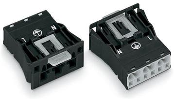 Wago 770-713 Connecteur Snap In 3 Pôles 4mm² Noir - 770-713, Doe-het-zelf en Bouw, Verzenden, Nieuw