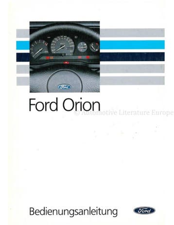 1992 FORD ORION INSTRUCTIEBOEKJE DUITS