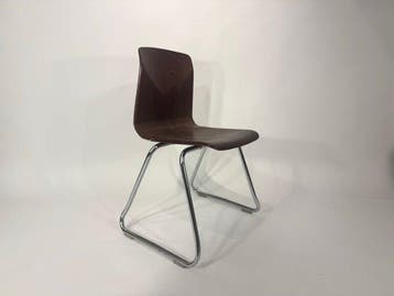 Thur Op Seat - Stoel - Pagholz, Metaal - Sledestoel