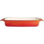 Ovenschaal rechthoekig gietijzer oranje 2,8L |, Verzenden, Nieuw in verpakking