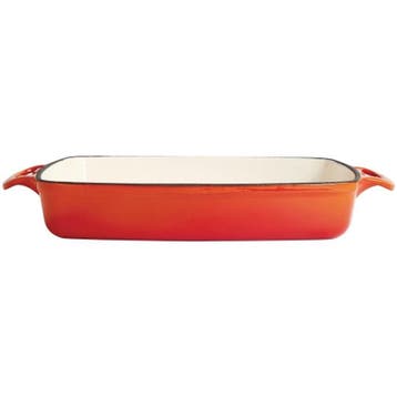 Ovenschaal rechthoekig gietijzer oranje 2,8L |, Verzenden, Nieuw in verpakking