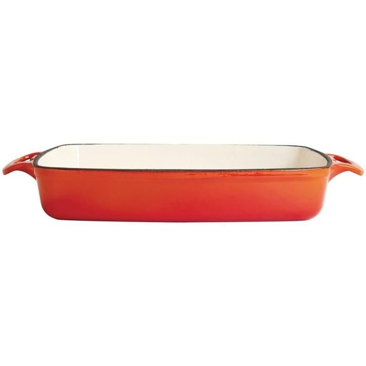 Ovenschaal rechthoekig gietijzer oranje 2,8L |, Zakelijke goederen, Horeca | Keukenapparatuur, Nieuw in verpakking, Verzenden