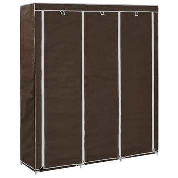 vidaXL Kledingkast met vakken en stangen 150x45x175 cm stof, Verzenden, Nieuw