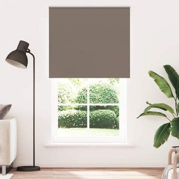 vidaXL Rolgordijn verduisterend koffie 125x230 cm, Verzenden