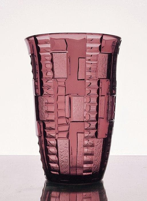 Val Saint Lambert - Charles Graffart & René Delvenne - Vase, Antiek en Kunst, Kunst | Designobjecten