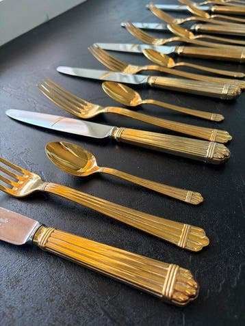 Christofle - Eetservies voor 6 (18) - Aria - Verguld