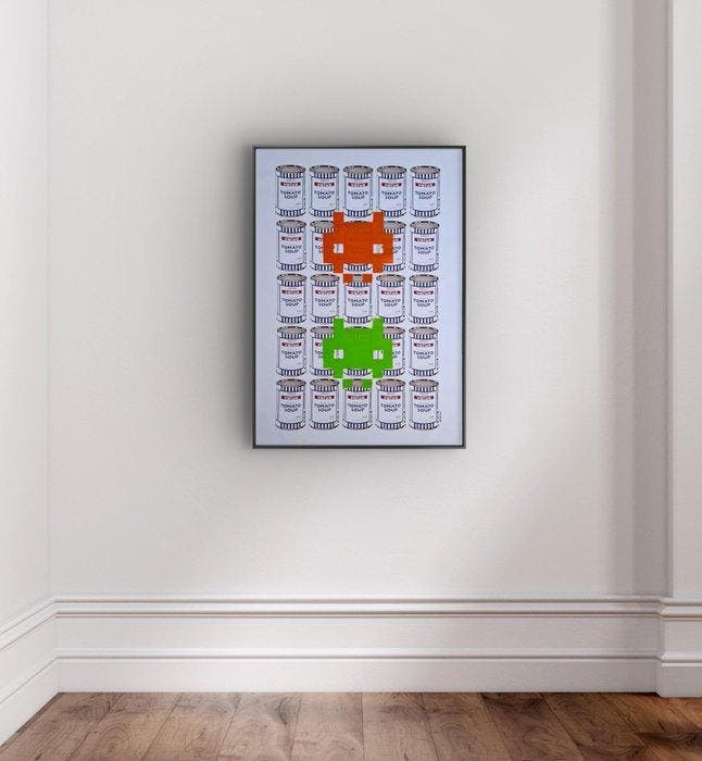 Bachibouzouk (1977) - Invader vs Banksy, Antiek en Kunst, Kunst | Schilderijen | Modern