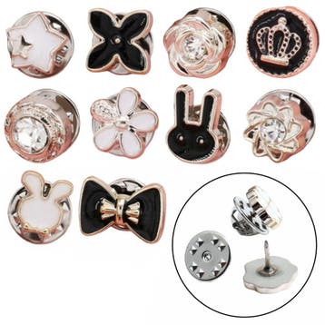 Fako Bijoux - Pin Broche Mini - Steek Pin Knopen Set - 10, Verzenden