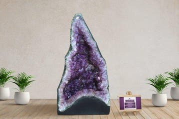 Grote 47,3 kg Blauwe en Paarse Amethistgeode – 56 cm –