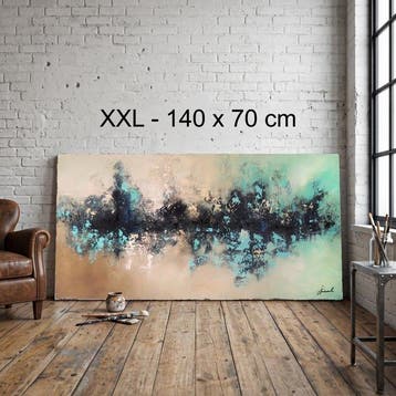 Monika Spiewak - Abstract - Oil Painting Stretched On The