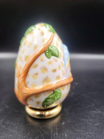 Œuf Fabergé - Œuf décoratif « Style Majolique » – Franklin, Antiquités & Art