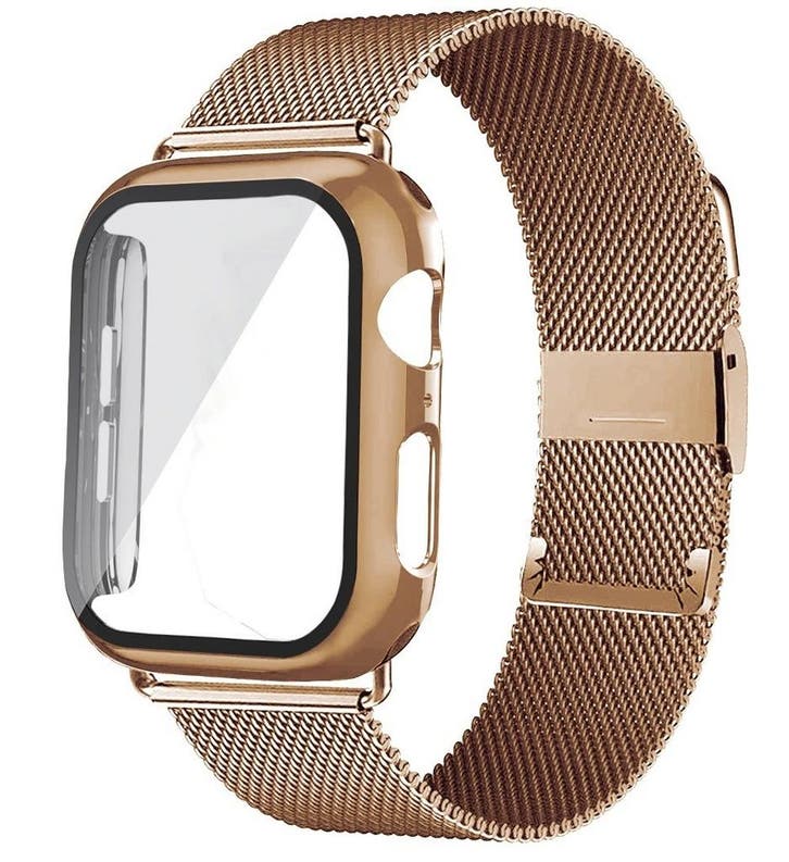 DrPhone APX1 - Siliconen Polsband - 40mm Metalen armband +, Bijoux, Sacs & Beauté, Montres connectées, Envoi