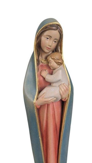 Wachs Wesely - sculptuur, Heilige Maria mit Kind - 30 cm -