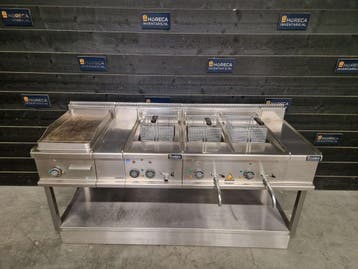 Bakwand | Dexion | bakplaat | friteuse | 3x12L | 400V |, Gebruikt, Fornuis, Frituur en Grillen