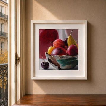 Helen Weller (1971) - English Fruit with Red Vase