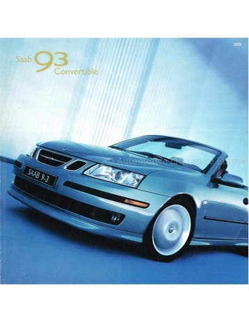 2005 SAAB 9-3 CABRIOLET BROCHURE ENGELS (USA), Nieuw
