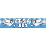 Geboorte Banner Jongen 2,6m, Verzenden