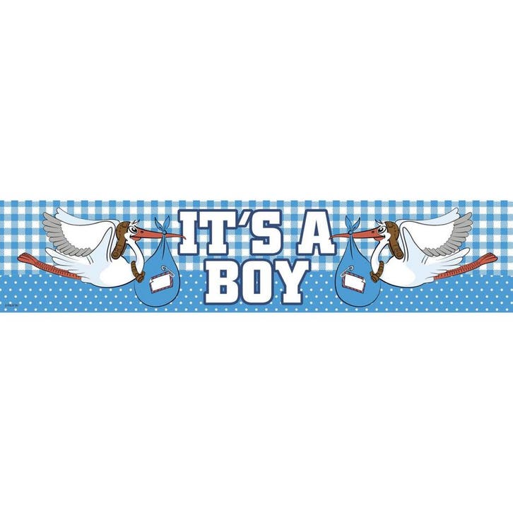 Geboorte Banner Jongen 2,6m, Hobby & Loisirs créatifs, Articles de fête, Envoi
