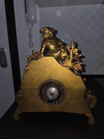 Figurale pendule - Messing, Brons - 1800-1850