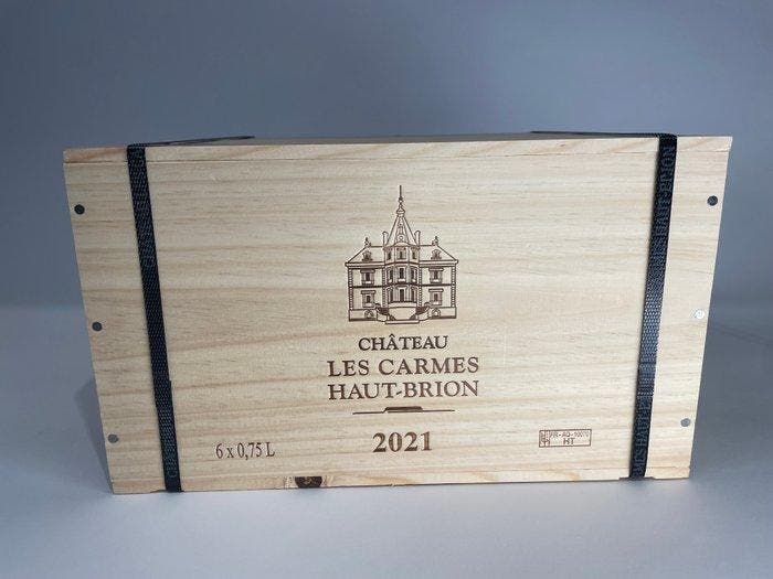 2021 Château Les Carmes Haut-Brion - Bordeaux - 6 Flessen, Verzamelen, Wijnen
