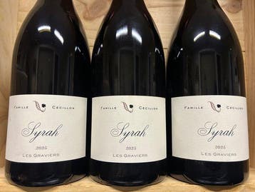 2025 Domaine Cecillon Syrah Graviers - Rhône - 3 Magnums, Nieuw