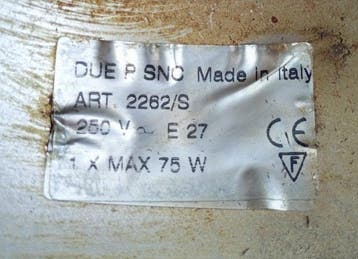 DUE P SNC - Plafondlamp - 2262/S - Opaline glas - Opalijn