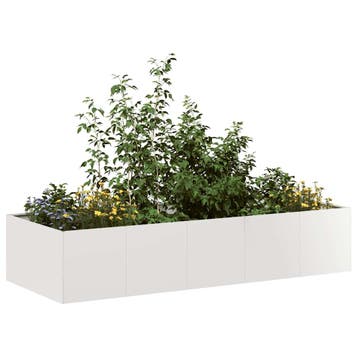 vidaXL Plantenbak 200x80x40 cm roestvrij staal, Verzenden