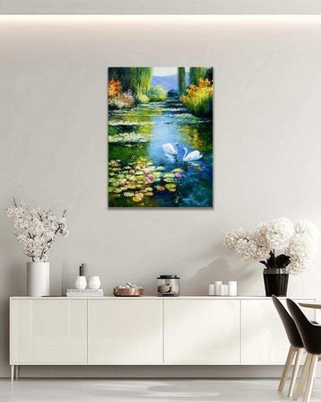 Stefano - Swans on Lily Pond