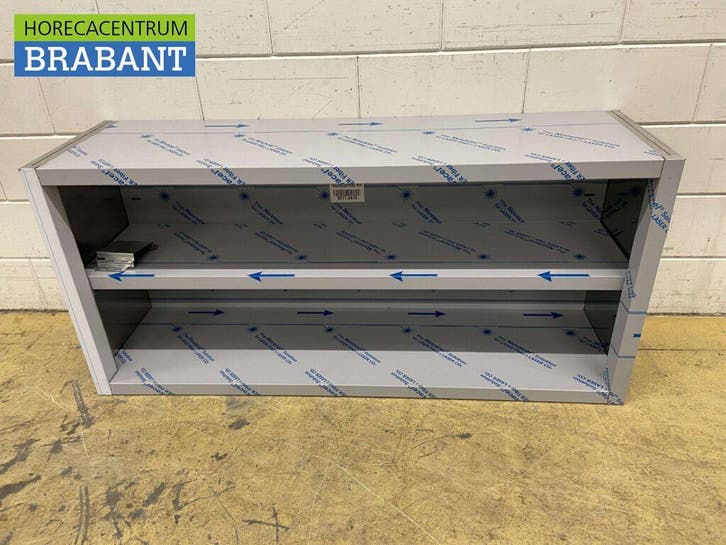 RVS Wandkast Kast Open model 140 cm Horeca, Zakelijke goederen, Horeca | Meubilair en Inrichting, Ophalen of Verzenden