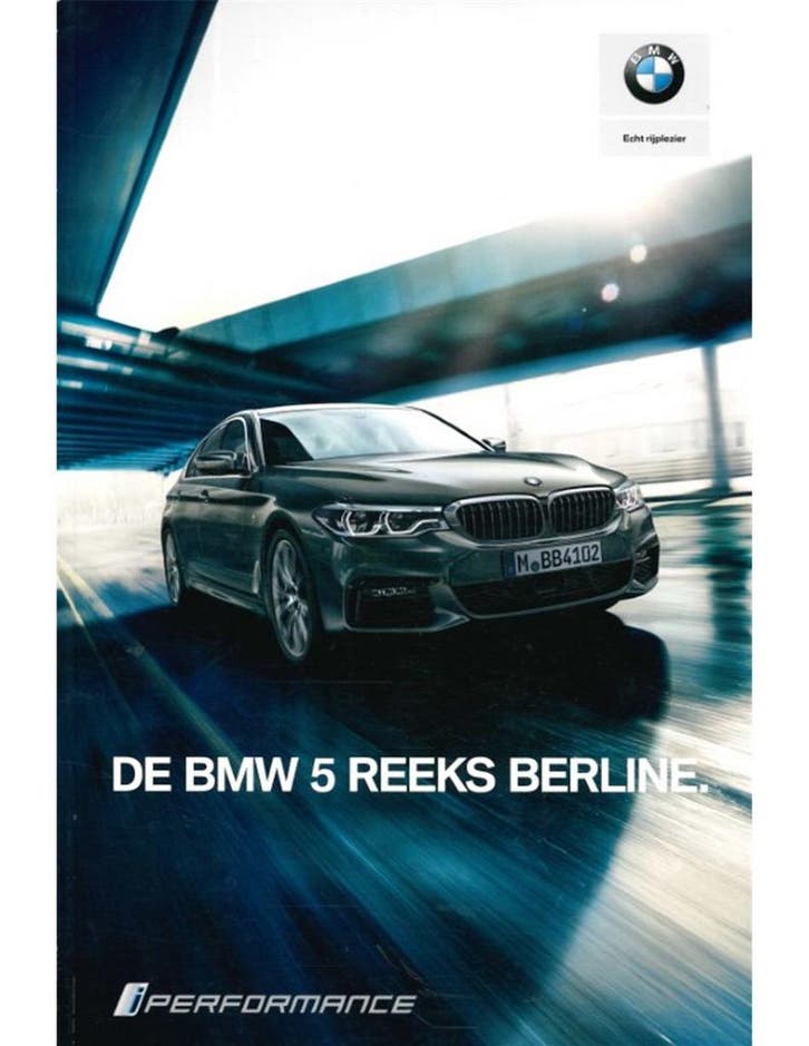 2018 BMW 5 SERIE BROCHURE NEDERLANDS, Livres, Autos | Brochures & Magazines, Enlèvement ou Envoi