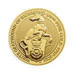 Gouden Queens Beasts munt 1/4 troy ounce