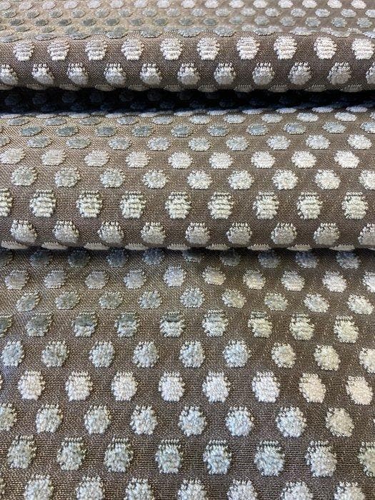 Prachtig jacquardfluweel met reliefachtige kleine stipjes op, Antiek en Kunst, Antiek | Tapijten, Tafelkleden en Textiel