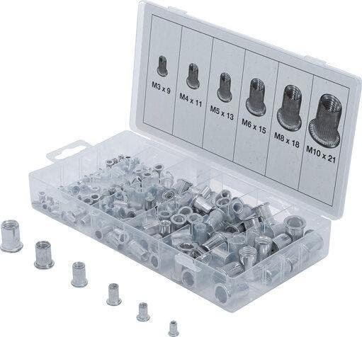 Bgs Technic 150-delige Rivet Nuts assortiment, aluminium, Autos : Divers, Outils de voiture, Envoi