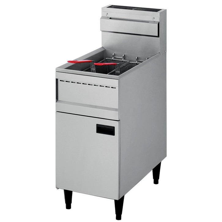 Friteuse | Gas | 23L | 100°C/200°C | 21kW | Aftapkraan |, Articles professionnels, Horeca | Équipement de cuisine, Envoi