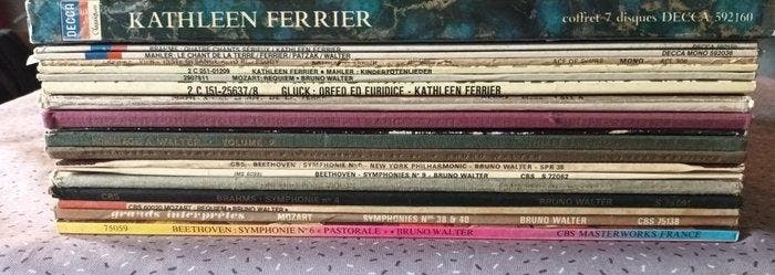 Kathleen Ferrier and Bruno Walter - Box set (7 LPs) + 19 x, CD & DVD, Vinyles Singles