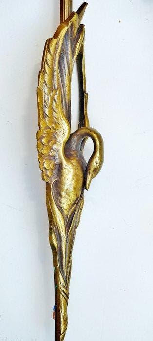Muller Freres & C. Ranc(stile) - Wandlamp - zwaan - Glas &, Antiek en Kunst
